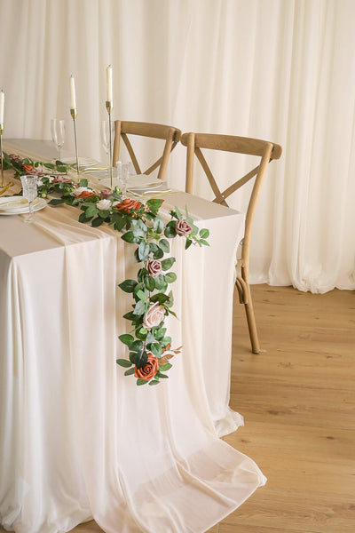 5FT Flower Garland in Chic Terracotta