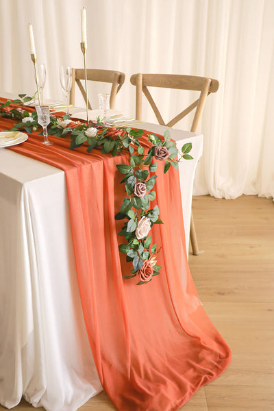 5FT Flower Garland in Chic Terracotta