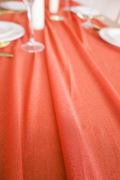 10 Feet Terracotta Chiffon Table Runner