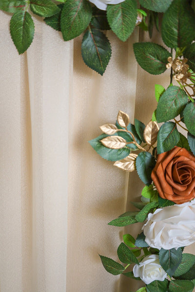 10 Feet Champagne Chiffon Table Runner