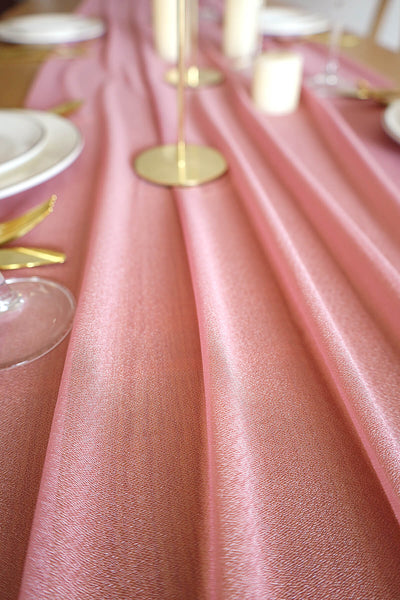 10 Feet Mauve Chiffon Table Runner