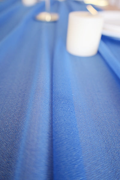 10 Feet Royal Blue Chiffon Table Runner