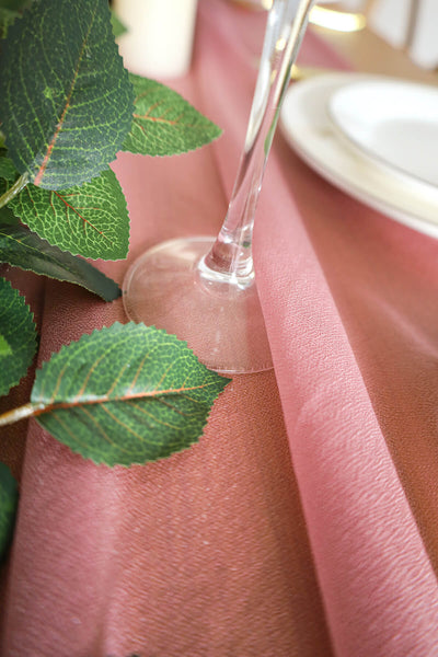 10 Feet Mauve Chiffon Table Runner