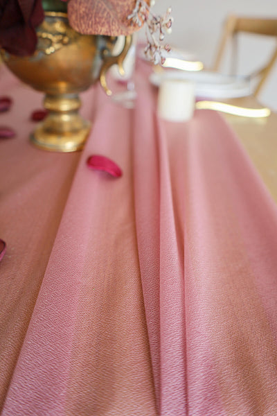 10 Feet Mauve Chiffon Table Runner