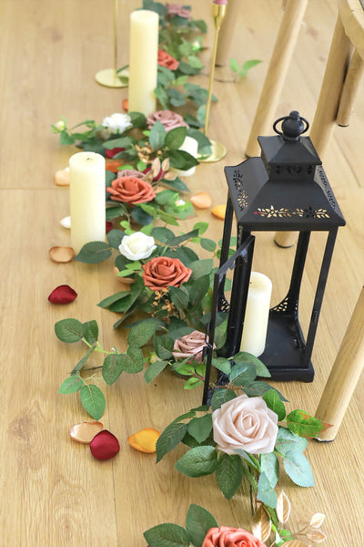 5FT Flower Garland in Chic Terracotta