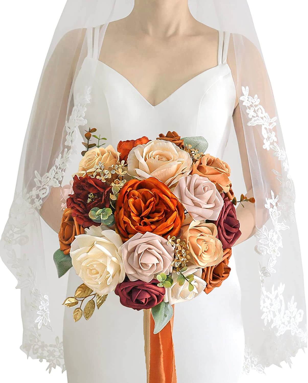 10 Inch Round Bridal Bouquet