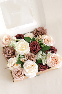 Romantic Dusty Rose Deluxe Flowers Box