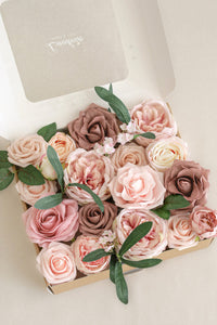 Athens Blush Deluxe Artificial Flowers Box
