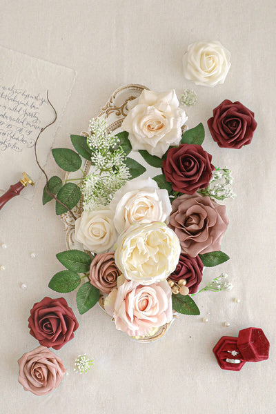 Romantic Dusty Rose Deluxe Flowers Box