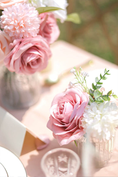 Dreamy Blush Deluxe Artificial Flowers Box