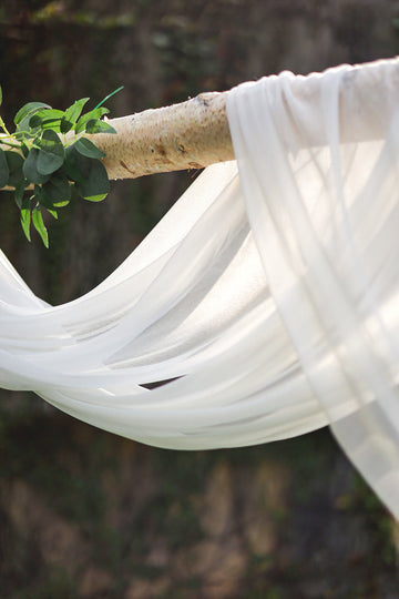 ShinyBeauty Wedding Arch Draping Fabric White Indonesia